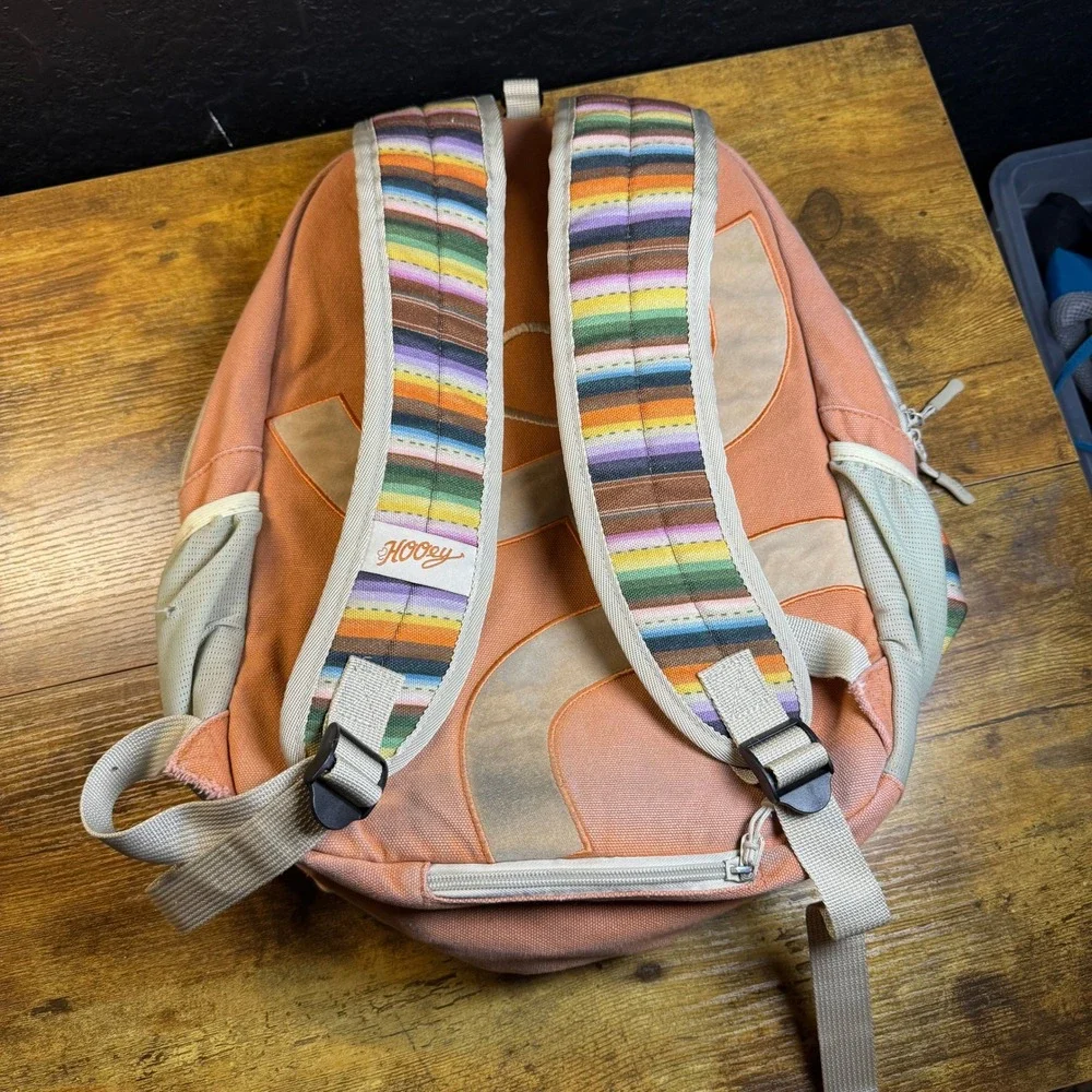 Hooey Mercantile Serape Stripe Peach Canvas Backpack‎ Unisex OS